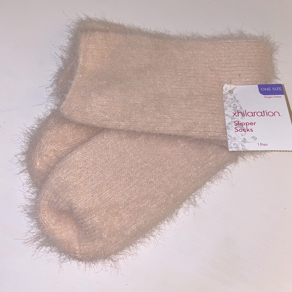 Glittery Slipper Socks